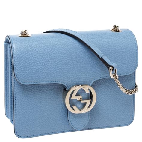 light blue gucci bag|gucci sling bag blue.